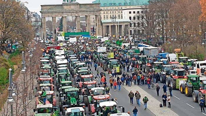 Bauern blockieren Berlin