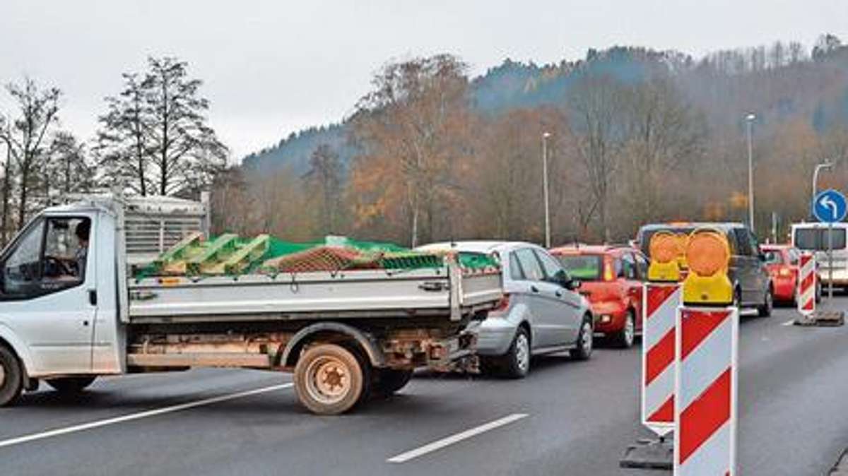 Kronach: Verkehrs-Chaos bei der Südbrücke