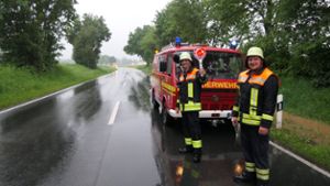 Unwetter im Landkreis Haßberge: THW kämpft gegen mehrere Überschwemmungen an