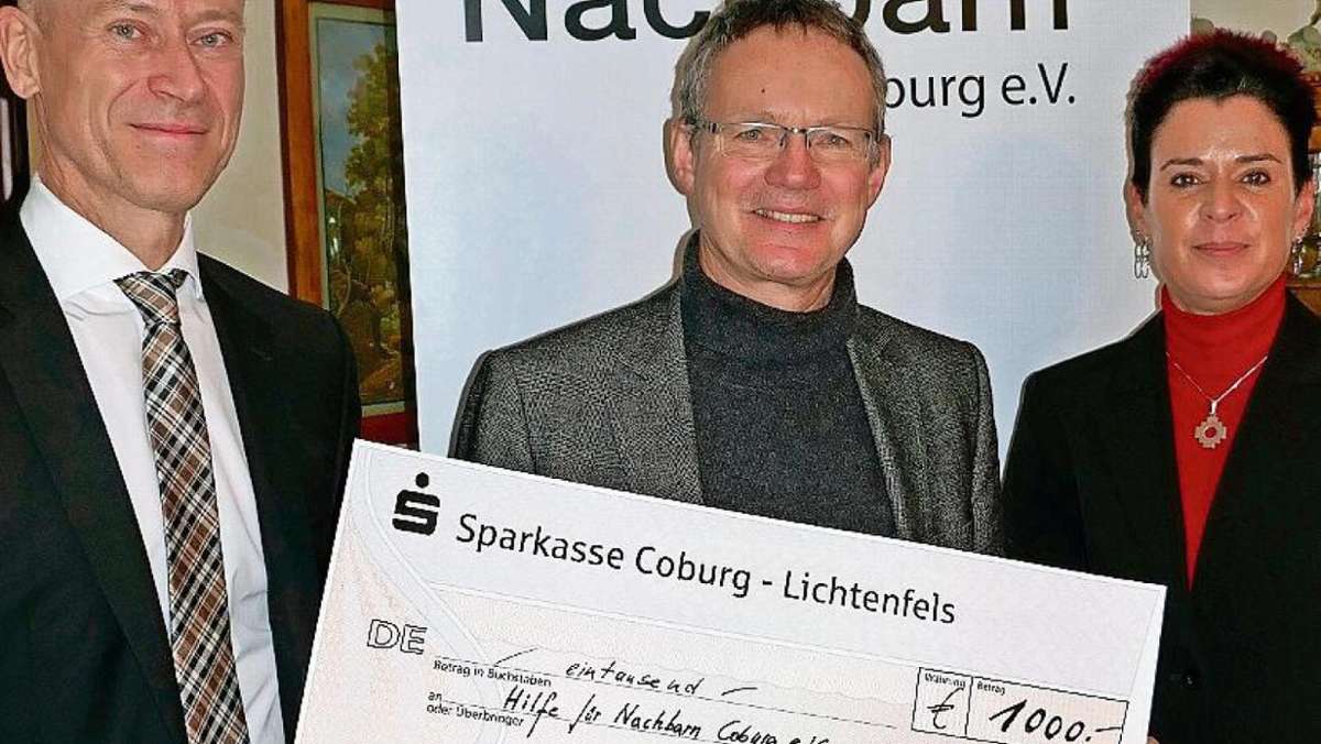 Coburg: Spende für in Not geratene Coburger