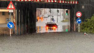 Unwetter in Oberfranken: Überflutete Straßen und vollgelaufene Keller