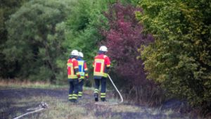 Meschenbach: Brandherde neben B 4 verursachen Großeinsatz
