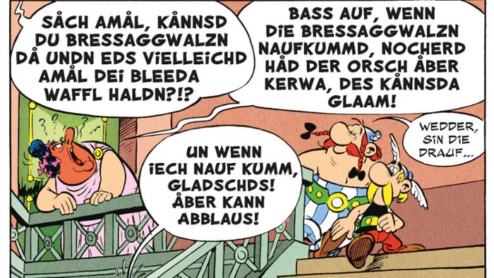 Asterix auf Oberfränkisch ab heute im Handel