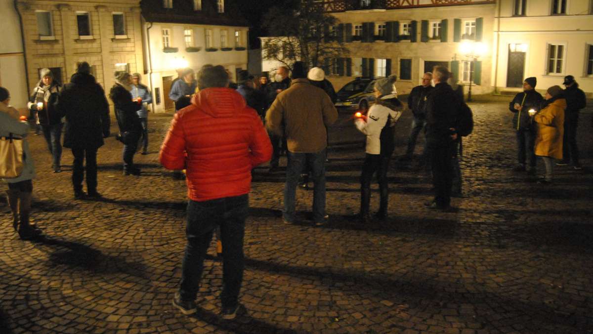 Unangemeldete Versammlung: Wieder Corona-Protest in Kronach