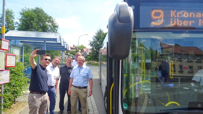 Bürgermeister testen selbst: Linie 9 von Geroldsgrün nach Kronach soll bleiben