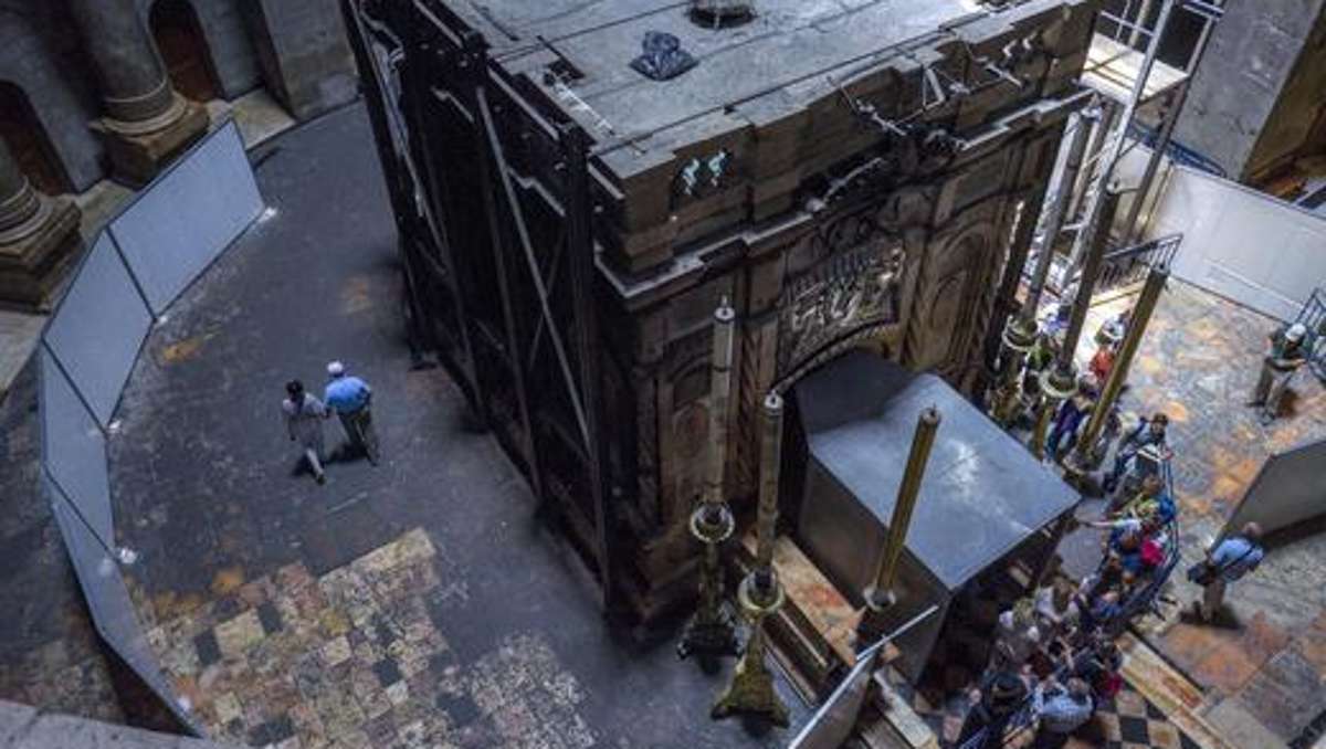 Feuilleton: Streit beigelegt: Renovierung von Jesus-Grab in Jerusalem begonnen