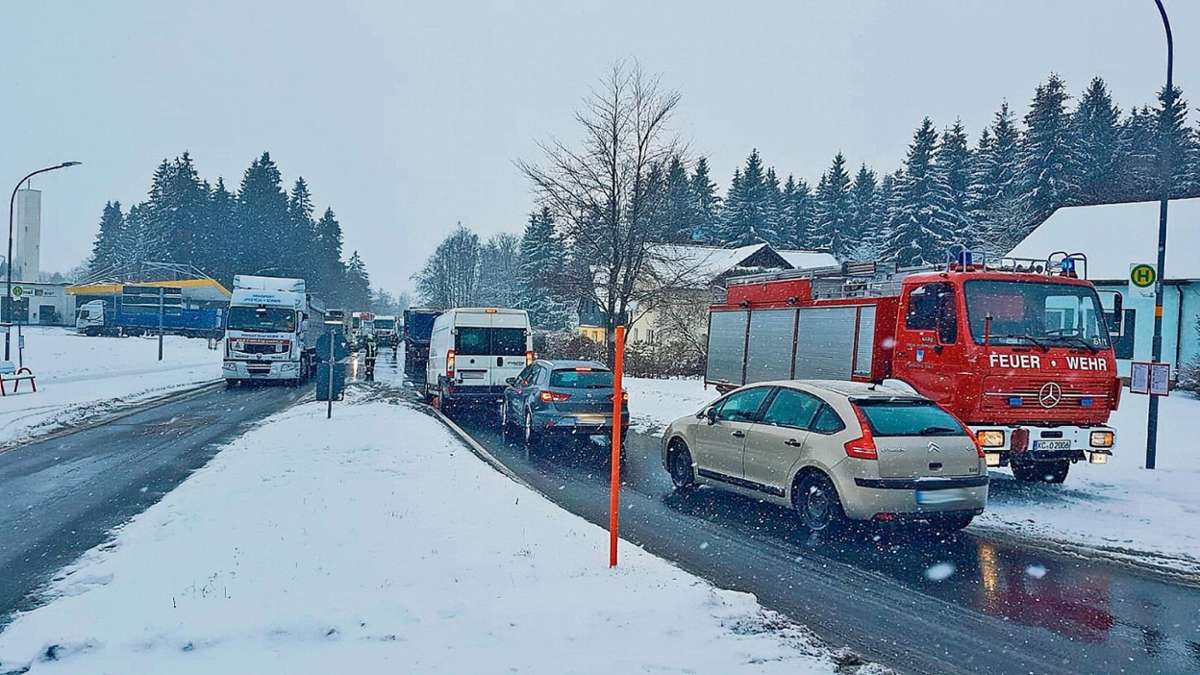 Steinbach am Wald: Verkehrschaos in Steinbach am Wald