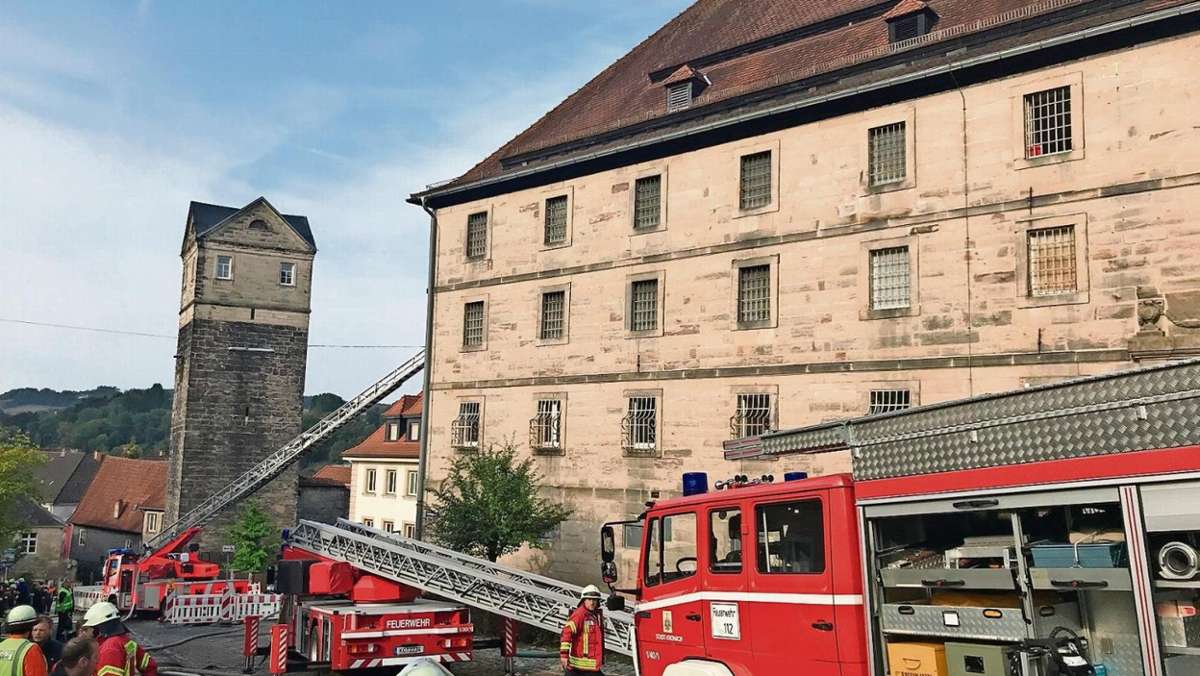 Kronach: Brand in der JVA Kronach: Etwa 100.000 Euro Sachschaden