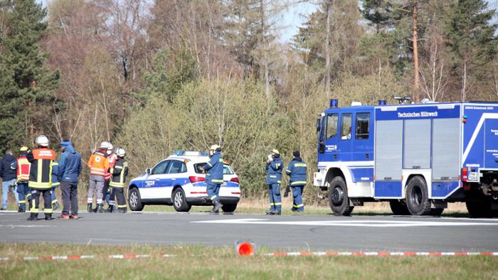 Flugzeugabsturz in Kulmbach: Rettungskräfte haben die Leichen geborgen