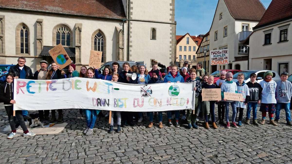 Hassberge: Klimademo statt Klassenzimmer