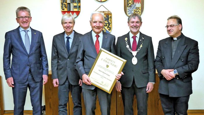 Rainer Kober ist Ehrenbürger