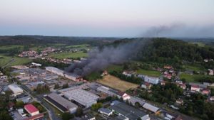 Hildburghausen: Großbrand in Wertstoffhof
