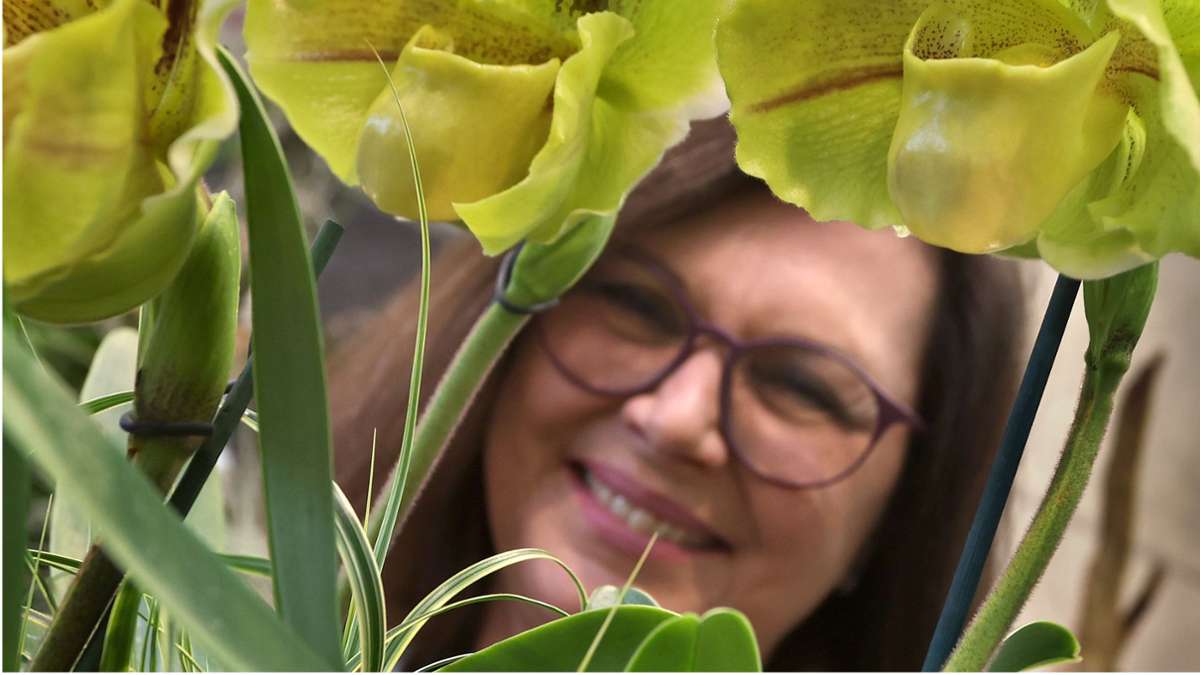 Aus dem Landtag: Ilse Aigner als Orchidee