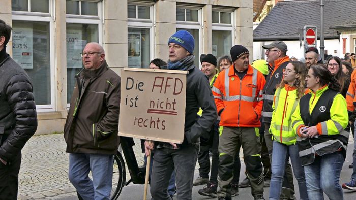 Demo in Haßfurt: Regierungskritik in Haßfurt