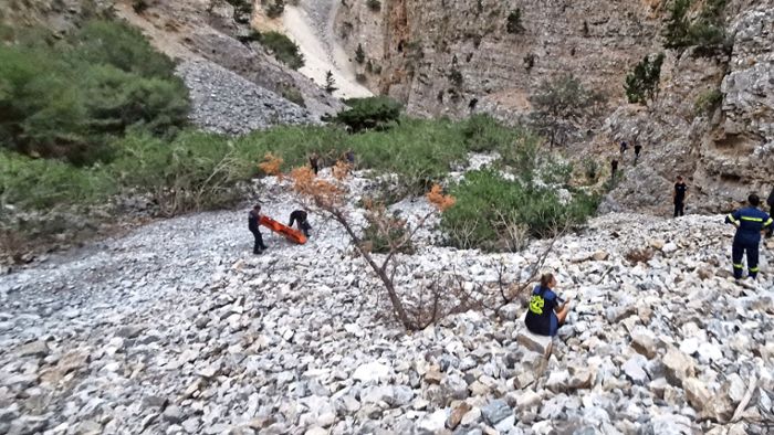 Spürhunde fanden den Vermissten auf Kreta