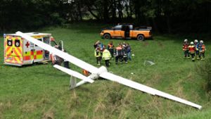 Segelflugzeug beim Landeanflug abgestürzt