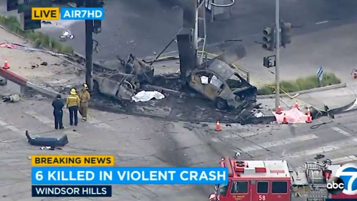 Unfall bei Los Angeles: Auto rast bei Rot über Kreuzung - mehrere Tote und Verletzte