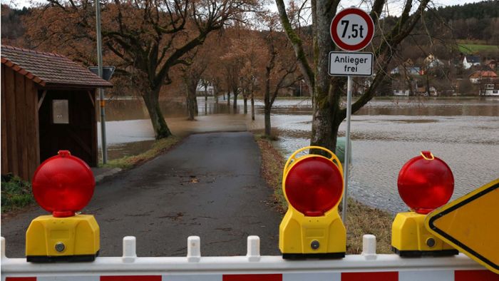 Hochwasser in der Region: Regen lässt Flüsse über die Ufer treten