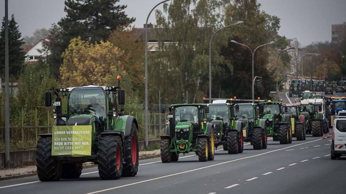 Oberfranken: Traktoren-Sternfahrt nach Berlin: Polizei warnt vor Verkehrsproblemen