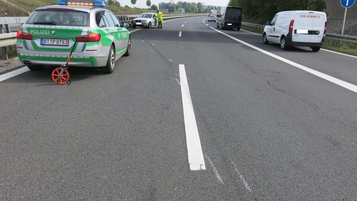 Coburg: Unfallflucht auf der A73 endet  mit Blechschaden