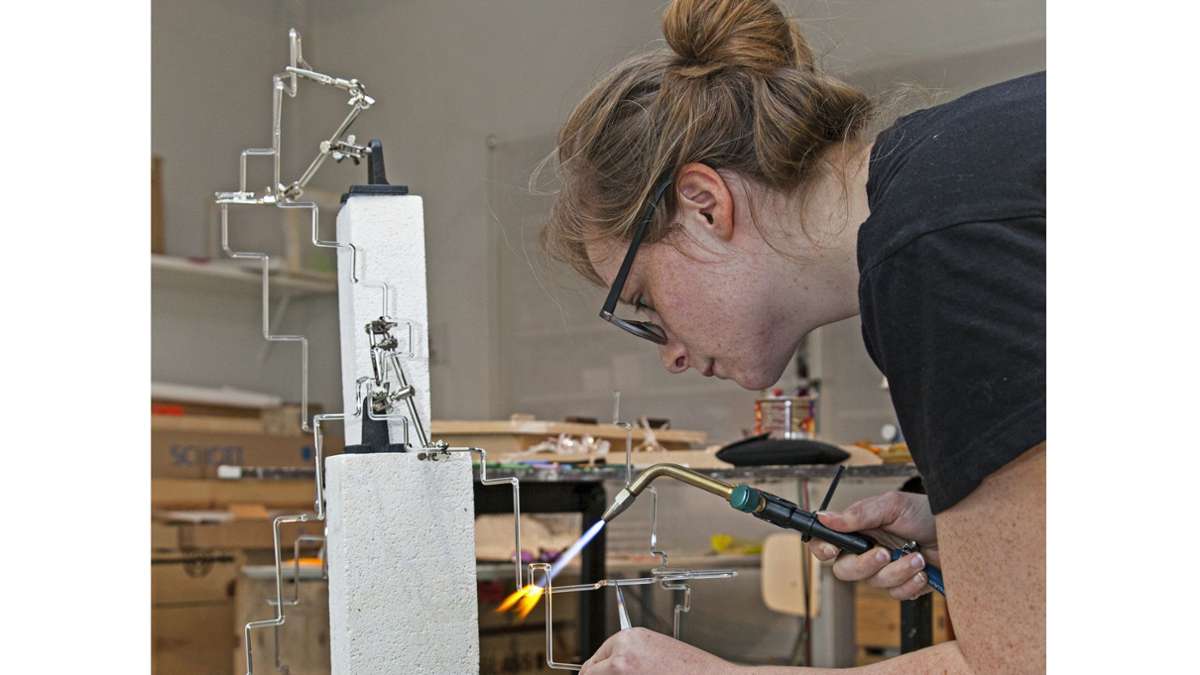Workshop im Glasmuseum: Glasbläserinnen in Aktion