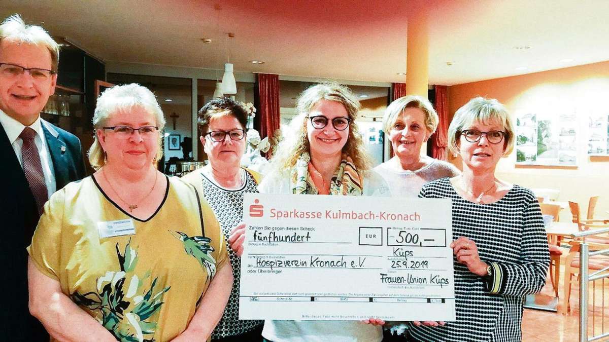 Kronach: Küpser Frauenunion unterstützt Hospizverein