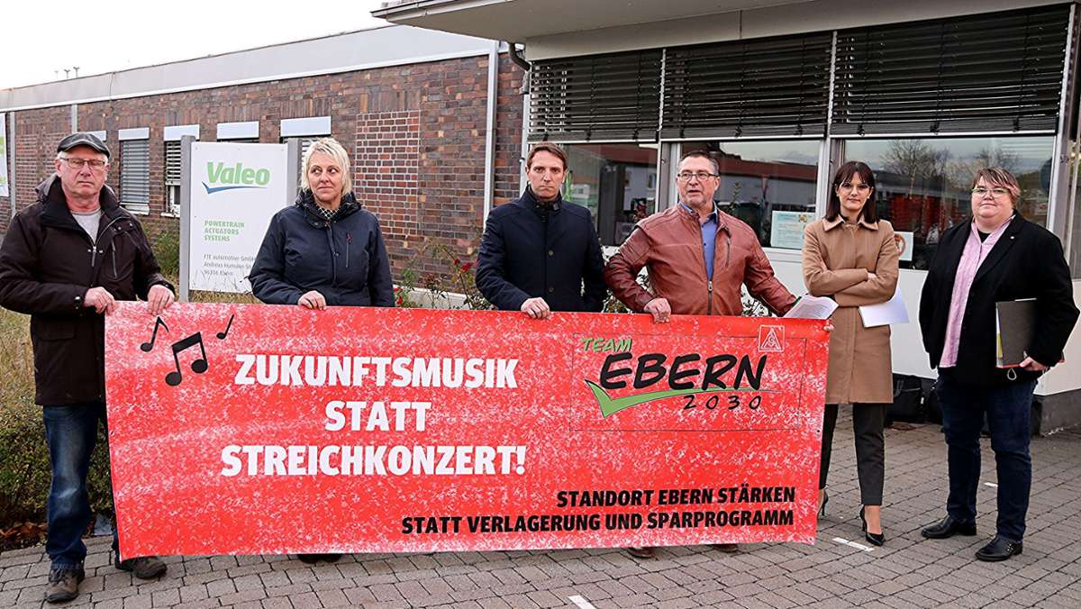 Valeo in Ebern: Protest gegen Stellenabbau“