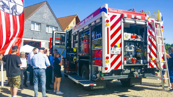 Neuses: Feuerwehr freut sich über   neues LF 10