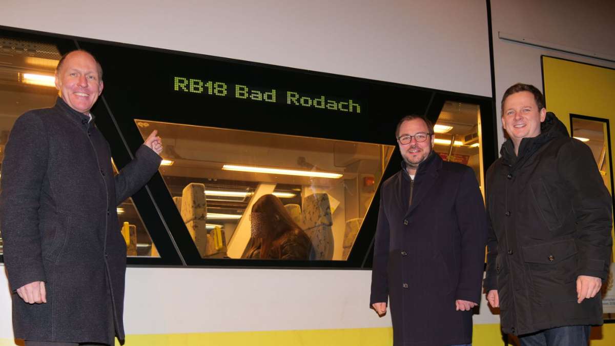 Neue Zugfahrt abends: Stündlich von und nach Bad Rodach