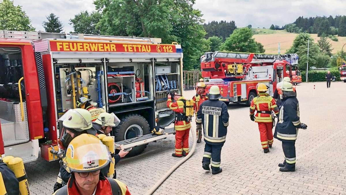 Tettau: 87 Feuerwehrmänner - aber kein Feuer