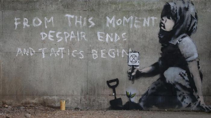 Mutmaßliches Banksy-Werk in London aufgetaucht