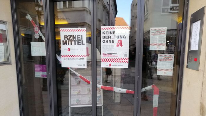 Apothekenstreik in Coburg: Türen bleiben geschlossen