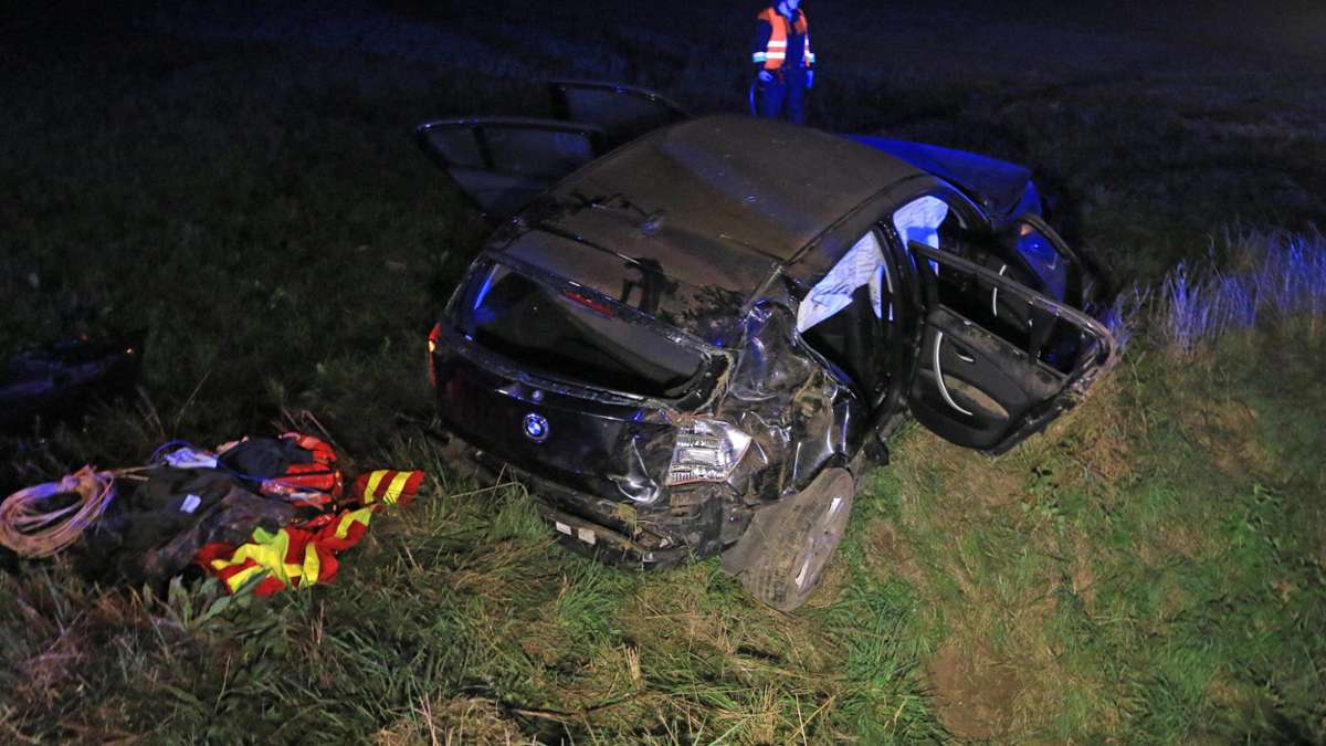 Lichtenfels: Auto überschlägt sich mehrfach: Vier Verletzte
