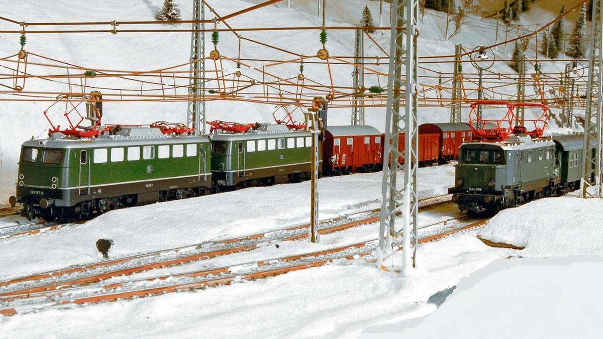 Coburg: Schnee zumindest bei den Eisenbahnfreunden