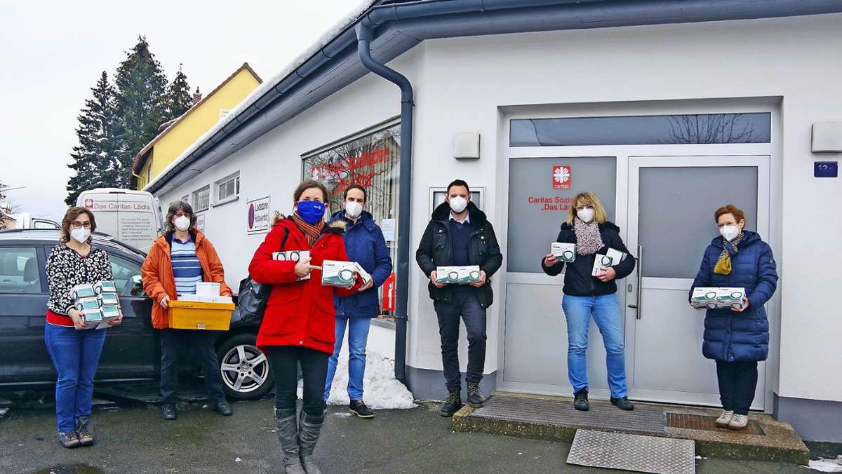 Für Caritas in Kronach: Damit auch die „Lädla“-Kunden gesund bleiben