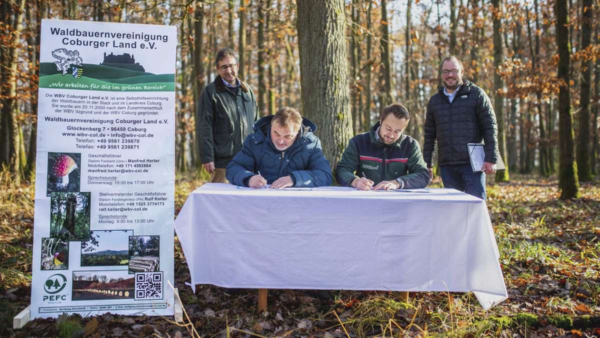 Untersiemau: Unterschrift  für den Wald