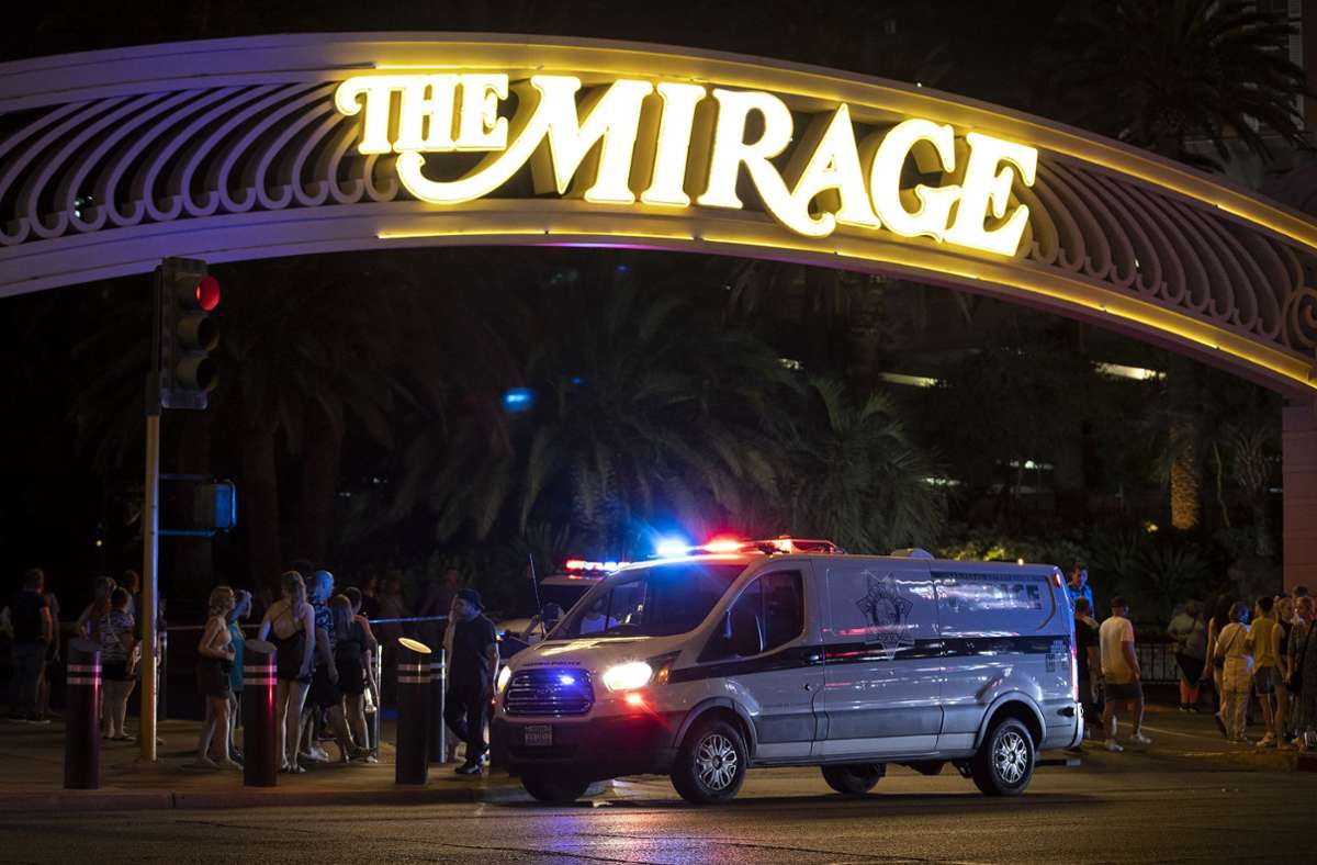 Im „Mirage“ in Las Vegas ist ein Mensch durch Schüsse getötet worden. Foto: dpa/Ellen Schmidt