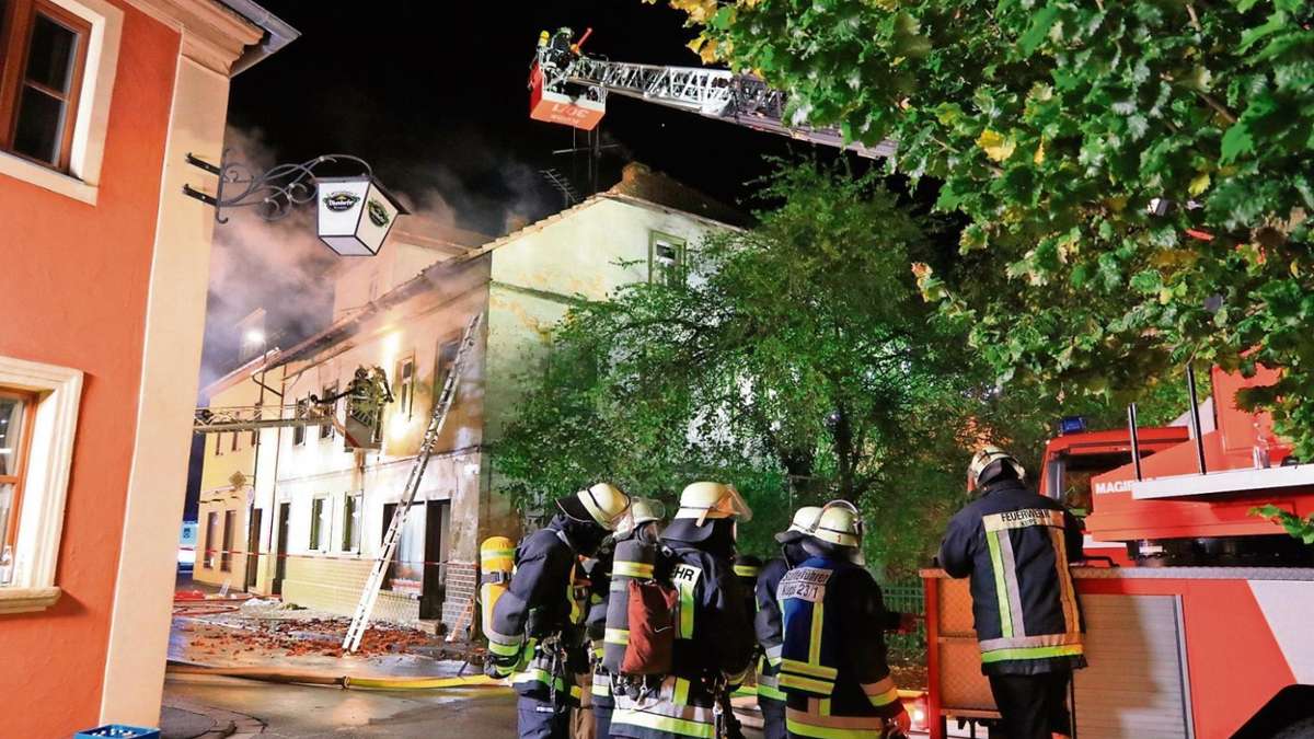 Lichtenfels: Evakuierung nach Brand in Weismainer Innenstadt