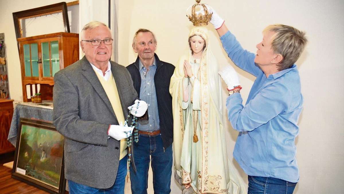 Rothenkirchen: Statue erstrahlt in neuem Glanz