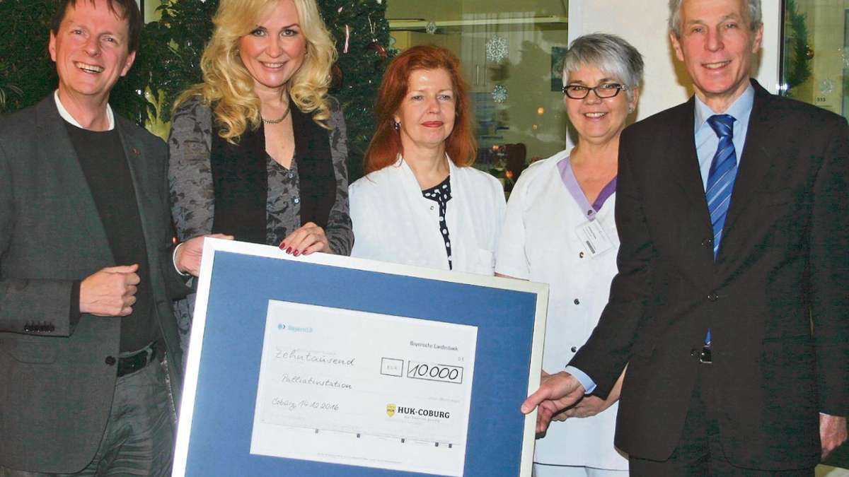 Coburg: HUK unterstützt Paliativstation mit 10 000 Euro