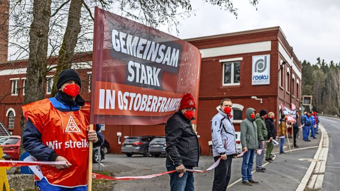 IG Metall streikt in Röslau