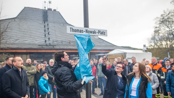 Verstorbener Bürgermeister: Thomas-Nowak-Platz ist eingeweiht