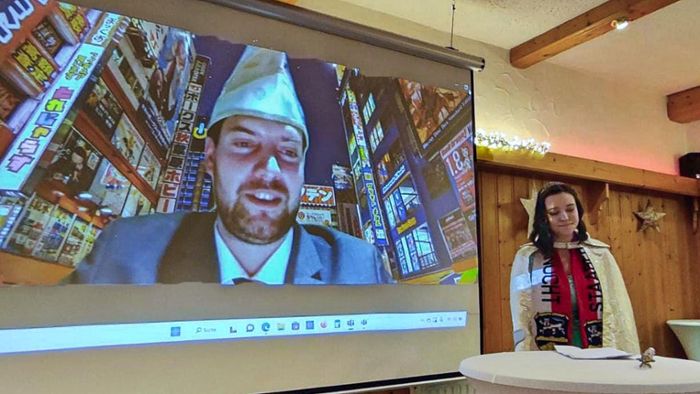Videokonferenz: Faschingsauftakt in Steinberg und Tokio