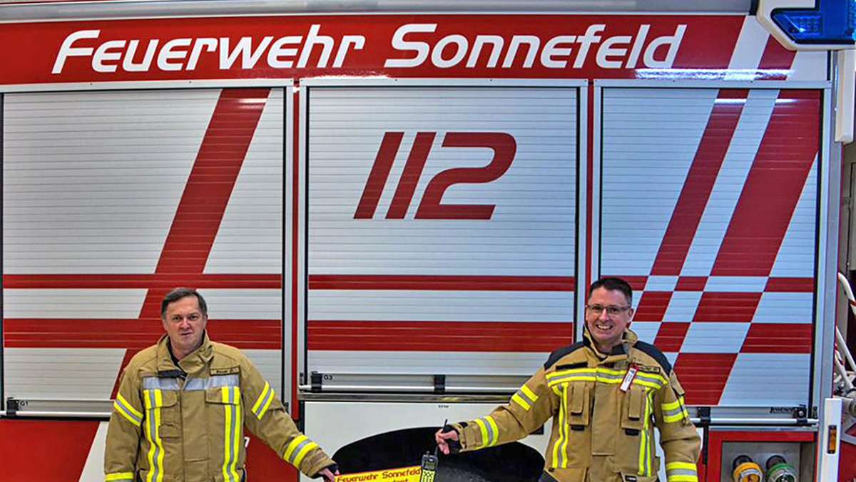Feuerwehr: Staffelstabübergabe in Sonnefeld