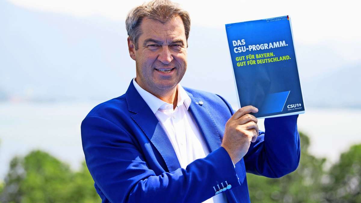 Vorstellung des “Bayern-Programms“: CSU macht der Schwesterpartei Dampf