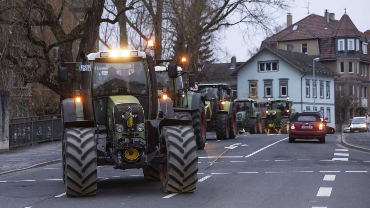 Bauern-Protest in Coburg: Verkehrsbeeinträchtigung durch Landwirte