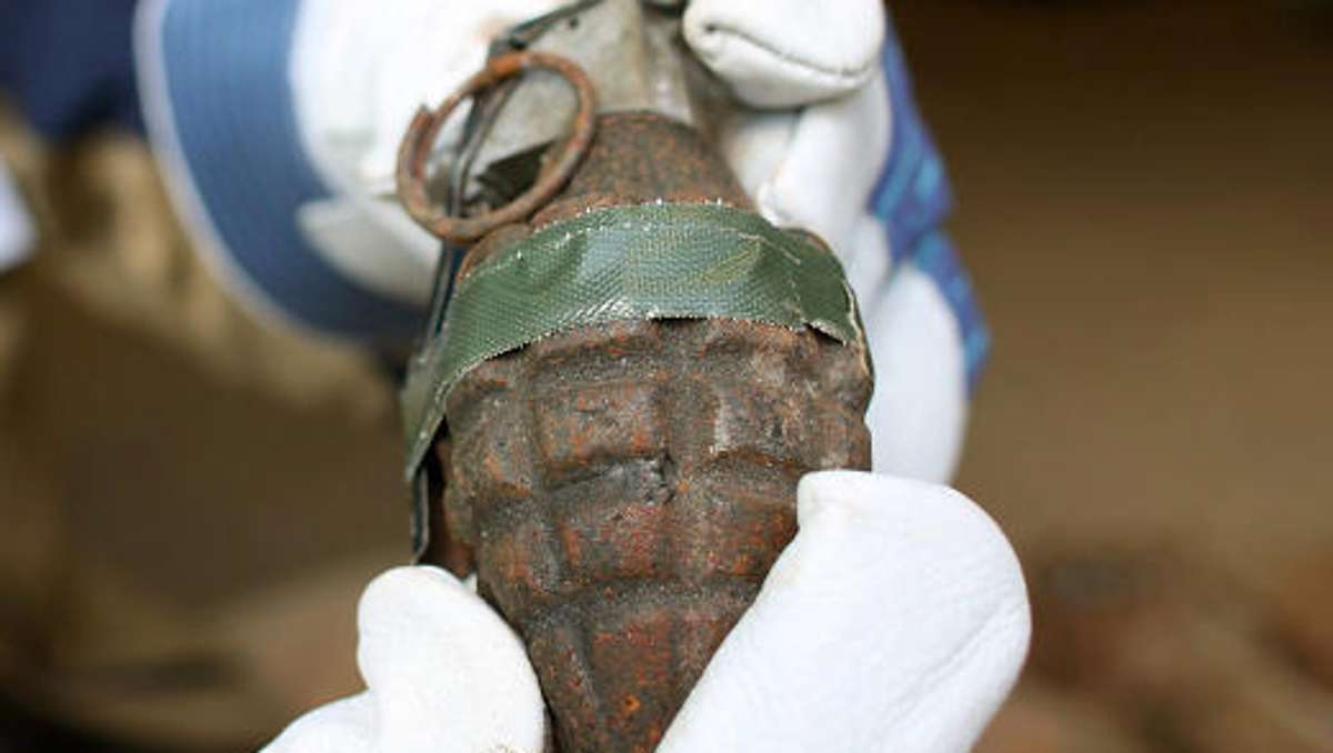 Mainleus: Handgranate aus dem Zweiten Weltkrieg gefunden