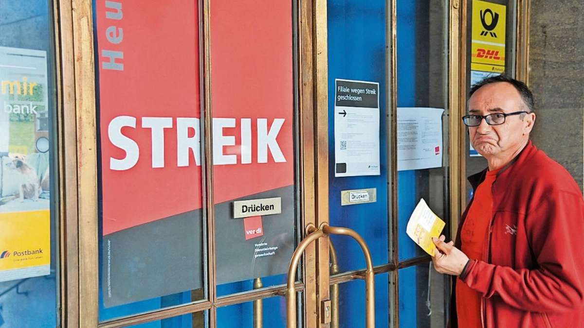 Coburg: Warnstreik in Postbank-Filiale