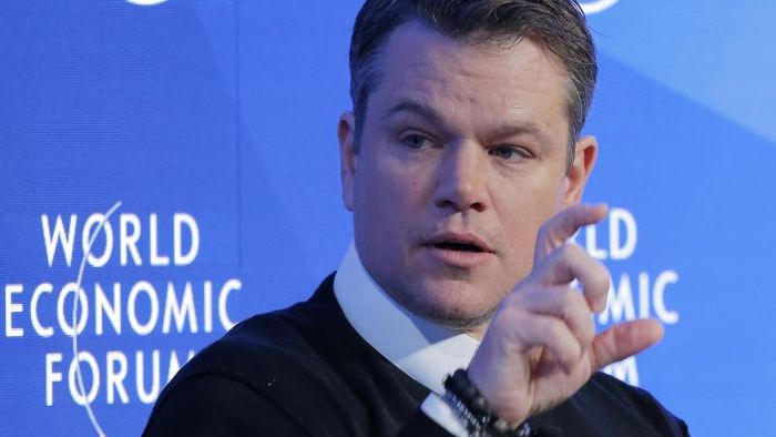 Matt Damon in geliehenen Klamotten in Davos