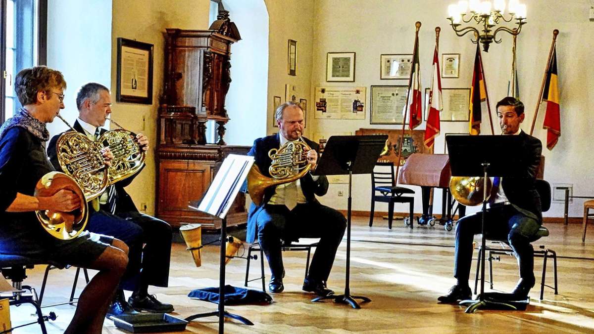 Kammerkonzert im Coburger Rathaus: Besen-Ritt mit Hörnerglanz